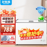 北极熊（BEIJIXIONG）冰柜商用卧式大容量冷柜家用冷藏冷冻单双温展示柜铜管部件 【428款】单温一级能效 1074*565*825