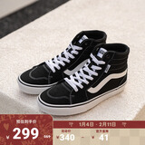 VANS范斯官方 Filmore Hi黑色高街风男鞋板鞋运动鞋 黑色 39
