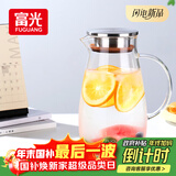 富光大容量凉水壶耐高温冷水壶家用玻璃水壶茶壶果汁杯1600ML家居壶