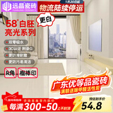 远晶800x800天鹅绒瓷砖58度超白胚客厅地砖卫生间厨房墙砖奶油风广东 58°超白胚-亮光-奶白 800x800