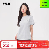 MLB短袖T恤男女时尚秋季休闲经典纯色圆领25新款3ATSB0153-44MGS-L