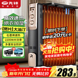 先锋石墨烯取暖器电暖器电暖气片家用电热油汀13片全屋升温智能恒温低噪节能烘衣加湿DYT-Z2