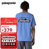 巴塔哥尼亚（Patagonia）男女情侣通勤短袖夏季P-6 Logo混纺棉休闲潮流户外透气T恤 38504 ABNB M