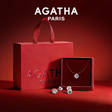 AGATHA/瑷嘉莎 人鱼之泪项链女款 新年生日礼物送女友闺蜜高级感锁骨链