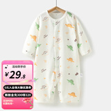 婧麒（JOYNCLEON）婴儿连体衣春秋宝宝纯棉打底哈衣新生儿衣服四季款爬服装 卡通龙 80cm