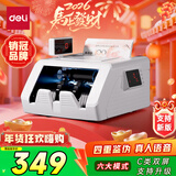 得力点钞机 验钞机支持新版人民币 小型便携式办公家用升级点钞机智能语音点钞机 银行专用C类双屏3928
