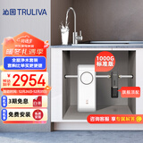 沁园净水器机家用小白鲸1000Gpro 6年RO厨下式直饮水机UR-S51045+智能自动冲洗前置过滤器P-O7712