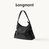 Songmont山下有松循迹系列hobo包植鞣牛皮通勤松弛感单肩斜挎软包礼物