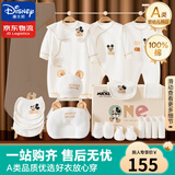 迪士尼婴儿衣服礼盒纯棉新生儿春夏秋冬男女宝宝满月百天见面礼物用品 【四季款】米奇20件套 66cm 适合3-6个月宝宝