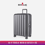 爱可乐（Echolac）万向轮行李箱旅行箱密码箱防刮旅游扩容箱登机箱 PC232 黑色20吋