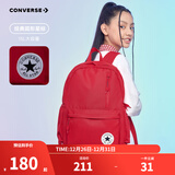 匡威双肩包男女童简约书包新款时尚运动背包初高中生防水书包 经典红色 【30CM*11.5CM*44CM】