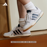adidas ENTRAP美式校园风运动少年感复古篮球风板鞋男女阿迪达斯 白色/蓝色   43