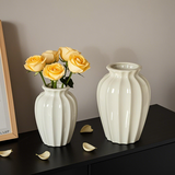 京东鲜花简约陶瓷花瓶电视柜桌面摆件家居饰品客厅插花干花鲜花水养高级感