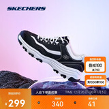 斯凯奇奥利奥|秋季黑白老爹鞋复古熊猫鞋透气厚底增高运动鞋