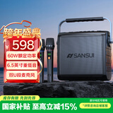 山水（SANSUI）G1户外K歌专用 广场舞音响无线蓝牙音箱一体机低音炮移动露营音响声卡直播电木吉他民谣乐器音箱