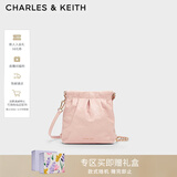 CHARLES&KEITH迷你菱格流浪包单肩斜挎双肩包包女包生日新年礼物CK2-60782390 【S号】粉红色Pink S