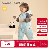 巴拉巴拉童装婴儿连体羽绒服连体衣宝宝衣服2025冬装哈衣爬服萌趣男童女童