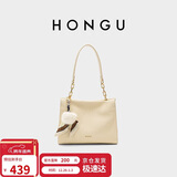 红谷包包女头层牛皮单肩斜挎包通勤气质手提包女士包 元旦生日礼物