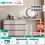 林氏家居现代简约梳妆台卧室小户型化妆桌可伸缩书桌斗柜一体OV3C