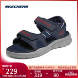 斯凯奇（Skechers）凉鞋男士秋季厚底休闲鞋软底外穿运动凉拖鞋237286