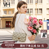 VANESSA HOGAN VH女包山茶花信封包高级感包包老花链条包单肩斜挎包新年礼物 绿色【绿野仙踪礼盒】