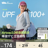 蕉下（beneunder）防晒衣女外套凉感修身短款辣妹防紫外线女AL119乌云灰S