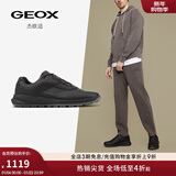 GEOX杰欧适男鞋2025圆头利落酷帅时尚休闲鞋U36E0G 黑色C9999 41