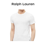 RALPH LAUREN 拉夫劳伦冬季新年礼物新款休闲纯棉男短袖T恤内搭打底衫2件装白色M