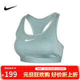 耐克NIKE女子内衣中度支撑 MED SPT BRA 运动内衣DX6822-017绿XL