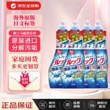 狮王（Lion）日本进口除菌消臭 EX洁厕剂 450ml*4瓶