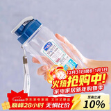 乐扣乐扣（LOCK&LOCK）夏季塑料水杯户外便携式提绳运动水杯手提式塑料壶500ML透明