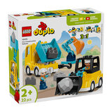 乐高（LEGO）积木得宝10475 3合1建筑工程车男女孩儿童玩具生日礼物大颗粒