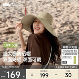 蕉下（beneunder）遮阳帽子女双面倍护渔夫帽防晒帽大檐防紫外线AL500米