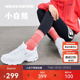 斯凯奇新年礼物小白熊|女鞋秋冬季透气小白鞋增高复古老爹鞋运动鞋11931