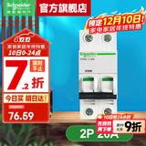 施耐德空气开关A9系列iC65N家用2P小型空开微型断路器总闸双进双出空开 【独立包装】2P C20A