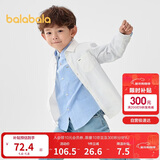 巴拉巴拉儿童衬衫2025款女童男童上衣长袖衬衫春【商场同款】202125102201