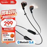 JBL TUNE 235BT 半入耳式蓝牙耳机 颈挂式耳机 防水设计 免提通话 适用苹果小米 新年礼物 推荐 黑色
