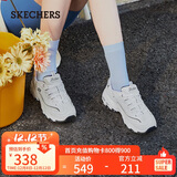 斯凯奇（Skechers）小白熊女鞋秋季厚底百搭老爹鞋熊猫鞋休闲运动鞋99999863