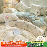 南极人磨毛床上四件套 适用1.8米床 被套220*240cm