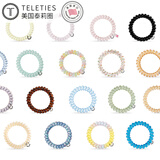 TELETIES美国进口电话线发圈泰莉圈发绳手环头绳女新年礼物 经典黑M