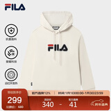 FILA斐乐官方情侣款连帽卫衣2025秋季休闲宽松针织长袖上衣