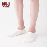 MUJI MUJI 男式 合脚直角 浅口运动船袜 F9SA221 米白色 25-27cm/40-44码