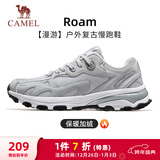 骆驼（CAMEL）漫游复古慢跑鞋男加绒运动鞋子 K13S09L7015A 奶白/椰子灰 38