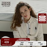 Teenie Weenie小熊女装简约针织衫女秋冬针织开衫罩衫短外套上衣 象牙白 M (165)