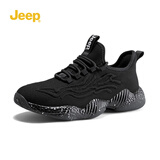 Jeep吉普男鞋椰子鞋飞织网面防水休闲板鞋户外涉水溯溪鞋运动跑步鞋