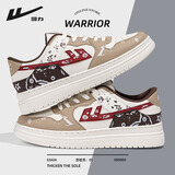 回力男鞋2025新款冬季软底复古百搭加绒鞋子男学生休闲运动板鞋男 卡其棕 42