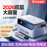 梦选胰岛素冷藏盒便携式小冰箱可充电大容量生长激素药品专用恒温箱