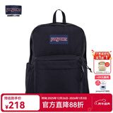 JANSPORT杰斯伯书包轻便双肩包男女旅行包简约背包电脑包学生校园 4QUT008爵士黑-侧边袋