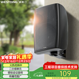 威斯汀吸顶音响家庭影院壁挂式音箱 定压喇叭B04黑色一个 学校商用超市店铺公共广播/峰值功率20W