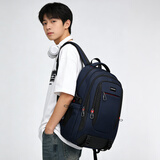 Edison爱迪生高中生书包护脊防泼水双肩包中学生大容量旅行背包K052-1G